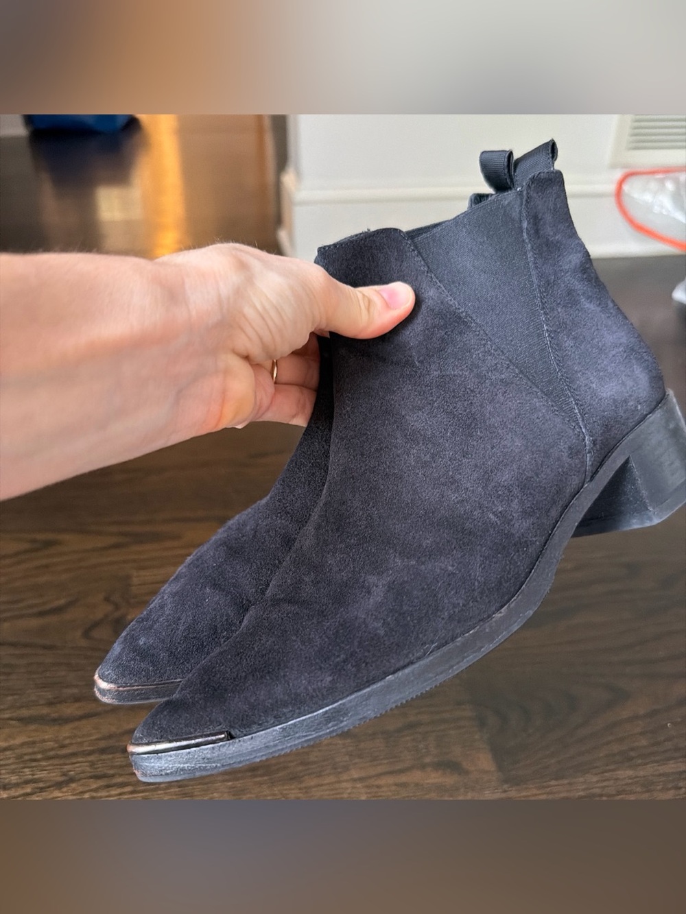Acne Studios Black Suede Chelsea Boots Size 37 (US 7)